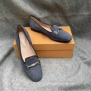 NEW Tod’s Ballerina Flat 47A Doppia T Media, Size 39